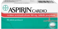Aspirin Cardio 100mg 56tabl. tabl.powl. 100 mg 56 tabl. (4 blist. po 14 tabl.)