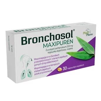 Bronchosol Maxipuren 200 mg 30 kapsułek dojelitowych