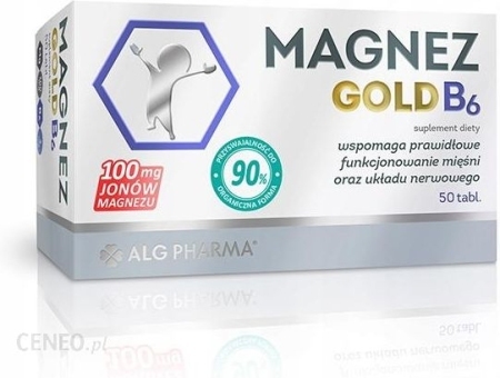 Magnez Gold B6 tabl. 0,1gMg 50tabl. ALG
